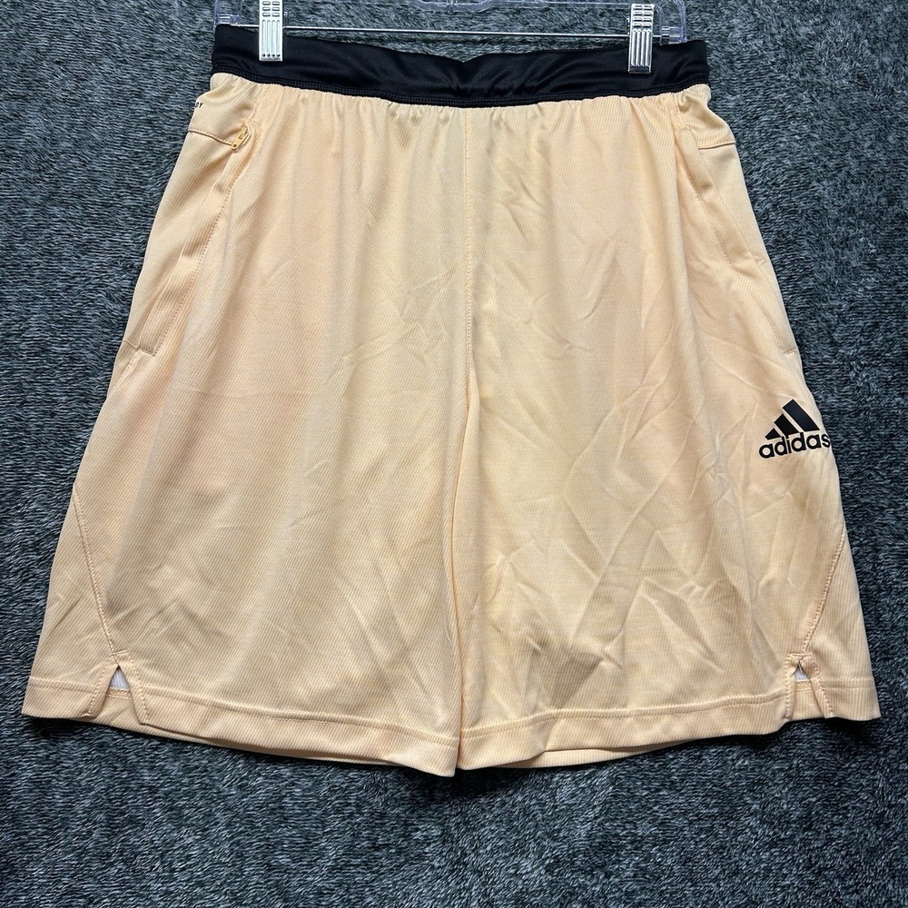 Adidas Mens Size M Orange Axis Knit 3.0 Athletic Basketball Shorts New (T9)